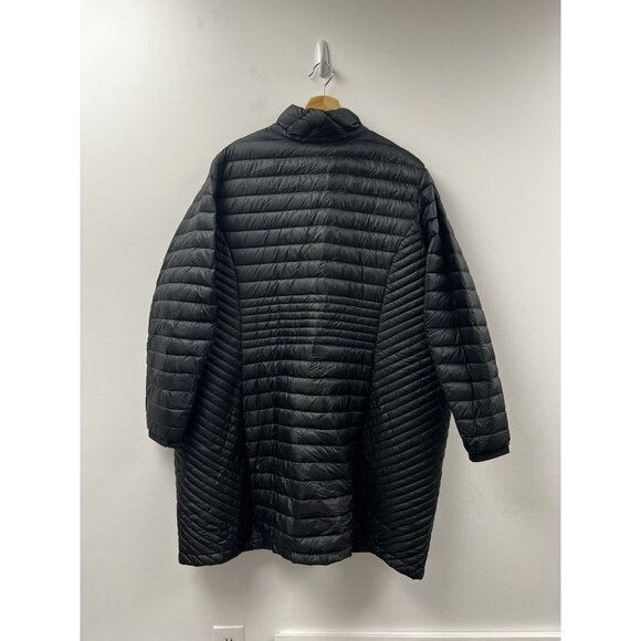 Duluth Trading Down Packable Long Puffer Coat Lightweight Nylon Jacket Black 3X - Picture 9 of 11